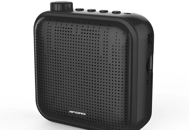 External speaker showing the volume control