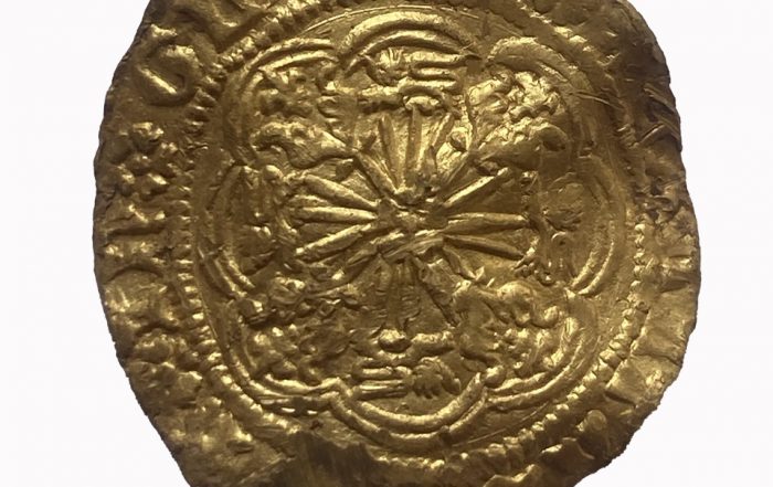 Gold hammered coin from Edward iV