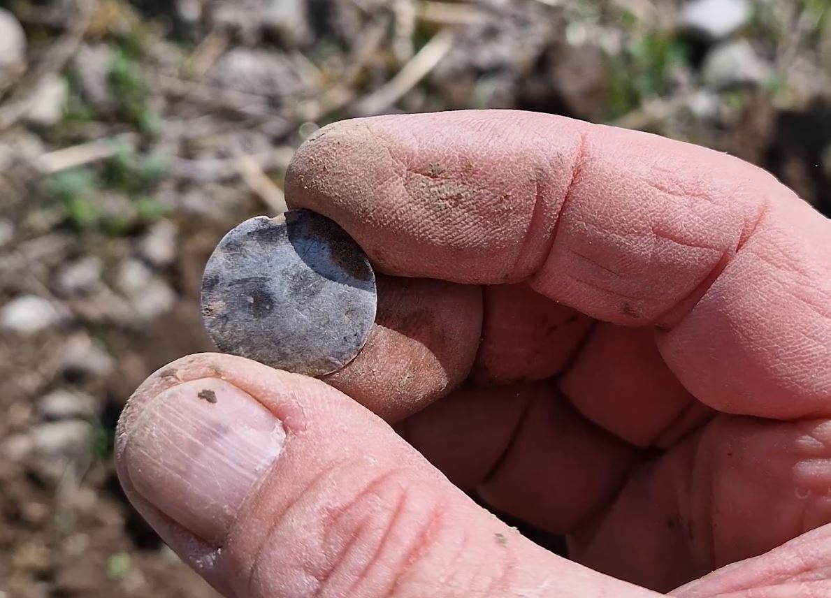 Metal detecting in Hampshire ancient silver coin