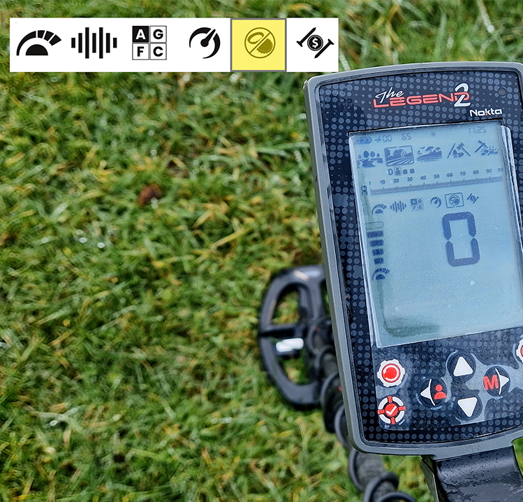 Nokta Legend 2 Bottlecap reject setting