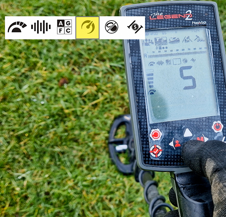 Nokta Legend 2 Recovery speed setting