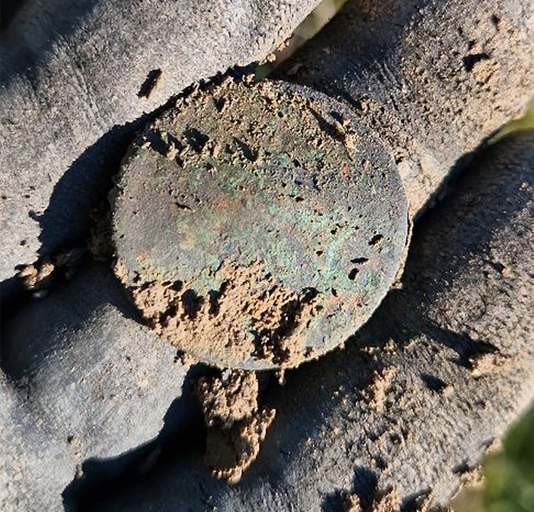 A deep coin found metal detecting